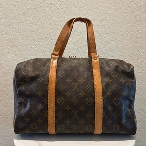 Louis Vuitton 35  Sac Souple Brown Monogram Boston Bag